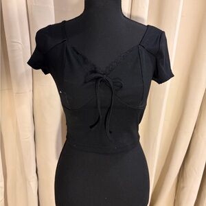 SHEIN Black Crop Top